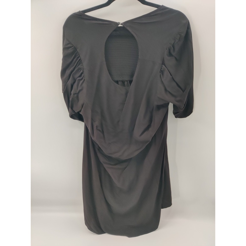 Old Navy Black Square Neck Smocked Bodice Gathered Sleeve Dress Plus Size 3X - Picture 2 of 9